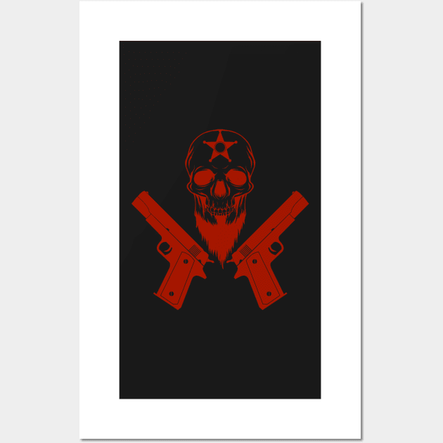 You don't like guns? So defend yourself with flowers haha Wall Art by Skull-blades